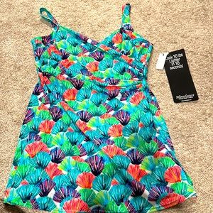 Miraclesuit by Talbots. Made to look 10 lbs lighter